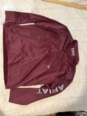 Ariat Tek Men's Wine Quarter-Zip Pullover